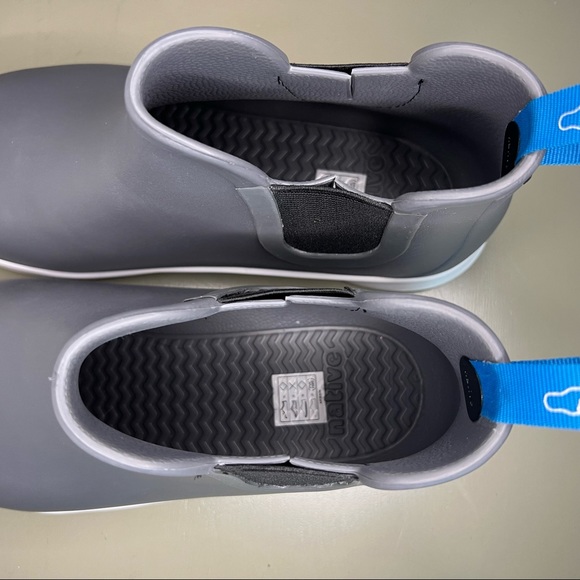 Native Apollo Grey Chelsea Rain Boots Men 9 Women 11 - Picture 5 of 10